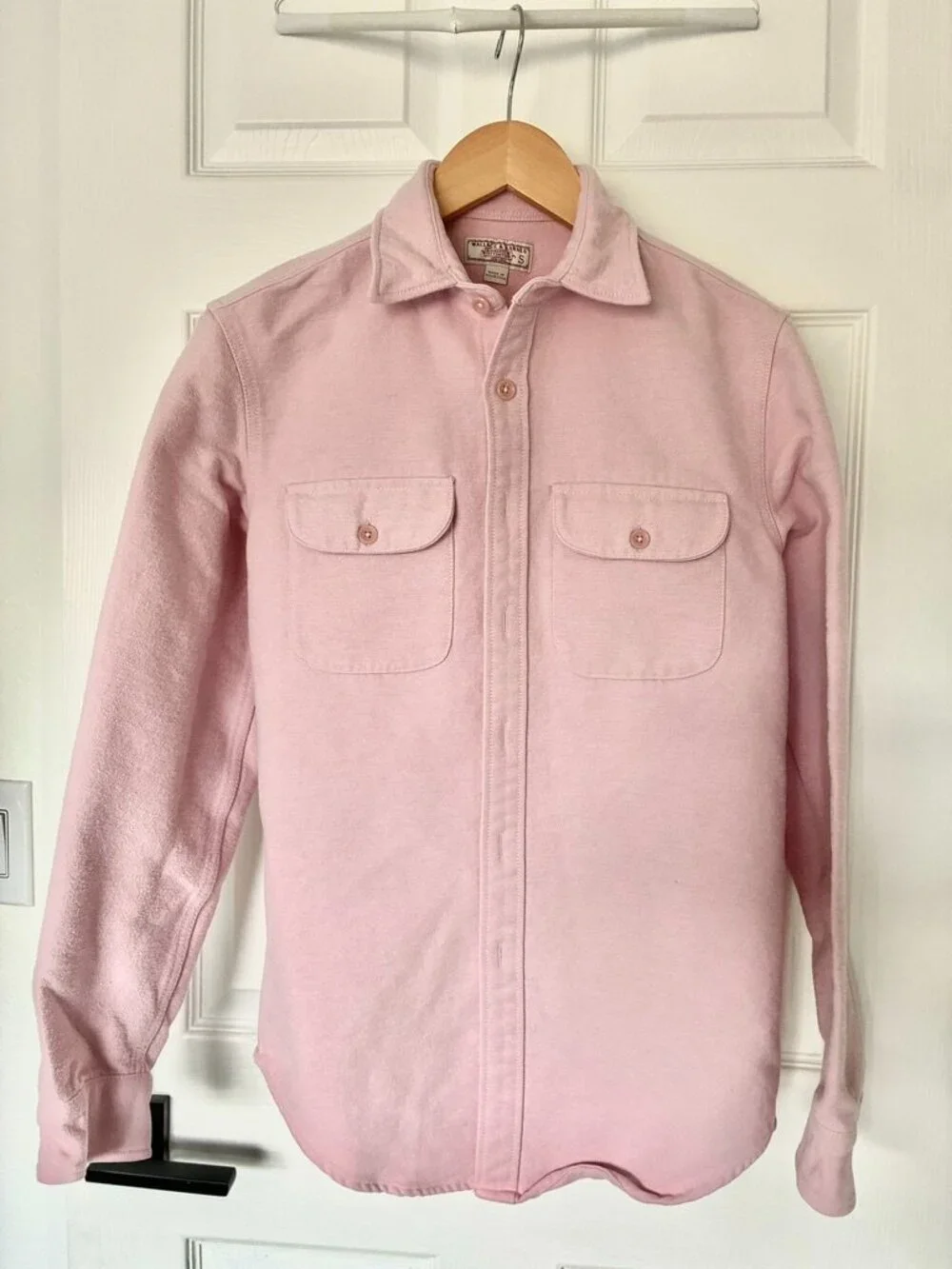 J. Crew Chamois Shirt Pink - Men's Size Small. Wallace & Barnes. Nice Shape